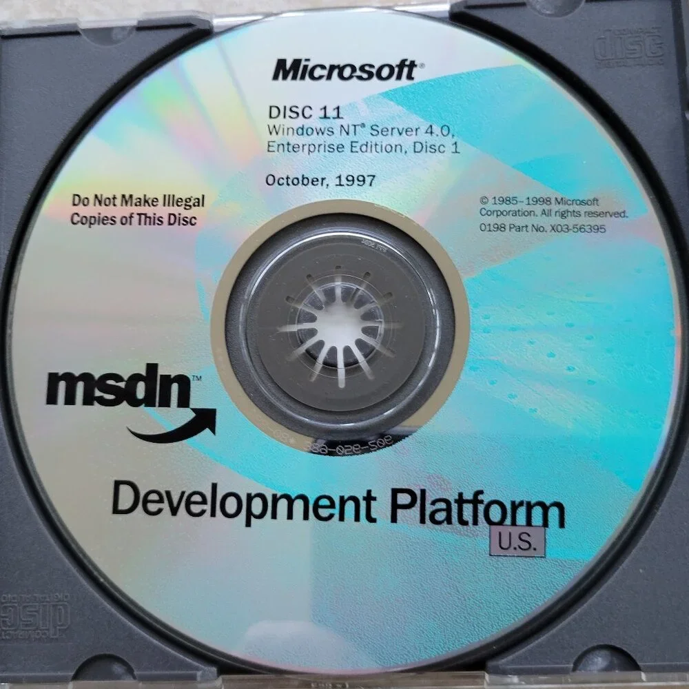 Vintage - Microsoft Windows NT Server 4.0 Enterprise Edition, 1997